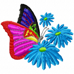 Butterfly Embroidery Design 8